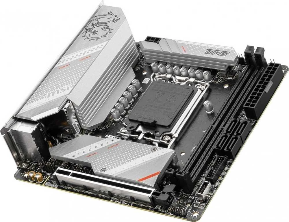 Pagrindinė plokštė MSI | MPG B760I EDGE WIFI | Procesorių šeima Intel | Procesoriaus lizdas LGA1700 | DDR5 DIMM | Atminties lizdai 2 | Palaikomos standžiojo disko sąsajos SATA, M.2 | SATA jungčių skaičius 4 | Mikroschemų rinkinys Intel B760 | Mini-ITX