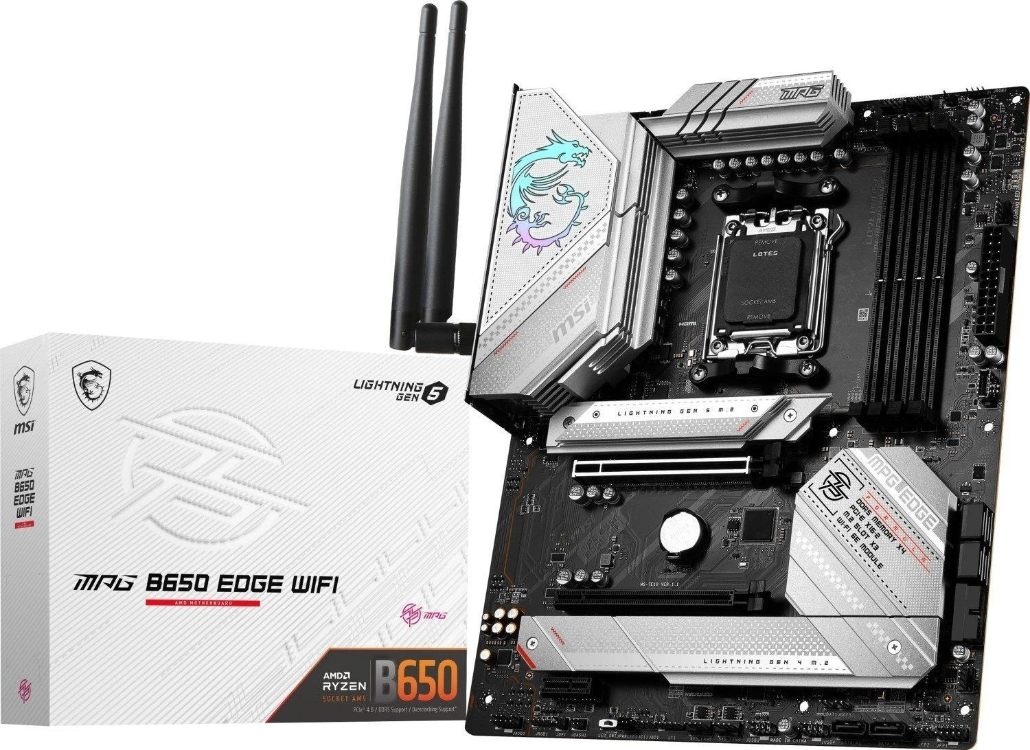 Pagrindinė plokštė MSI AMD B650/AM5/ATX/Memory DDR5/Atminties lizdai 4/1xPCI-Express 1x/1xPCI-Express 16x/3xM.2/1xHDMI/1xDisplayPort/2xUSB 2.0/7xUSB 3.2/1xUSB-C/1xOptical S/PDIF/1xRJ45/5xAudio port