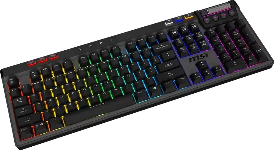 MSI Strike Pro W Silent DE Klaviatūra DE Juodas