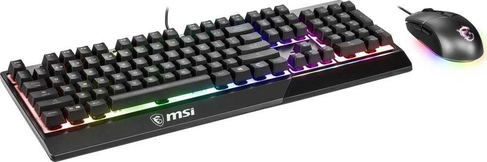 MSI Vigor GK30 Klaviatūra žaidimams, US išdėstymas, su laidu, Juodas