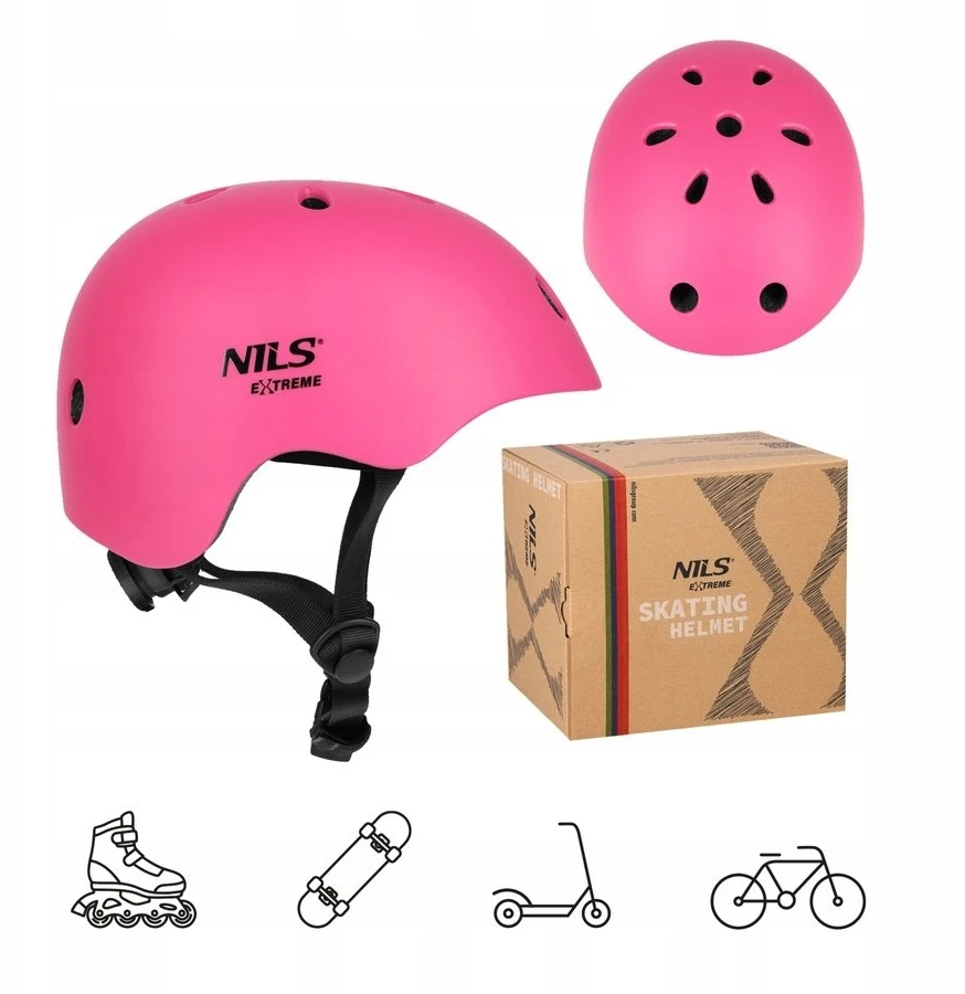 Nils Extreme MT301 KASK ROŽINĖ S(52-56CM) NILS EXTREME