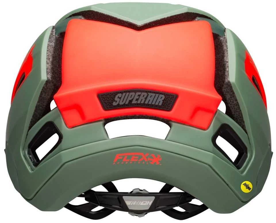 Bell BELL SUPER AIR MIPS SPHERICAL matinis blizgus žalias infraraudonas dydis L (58-62 cm) [BEL-7113777]
