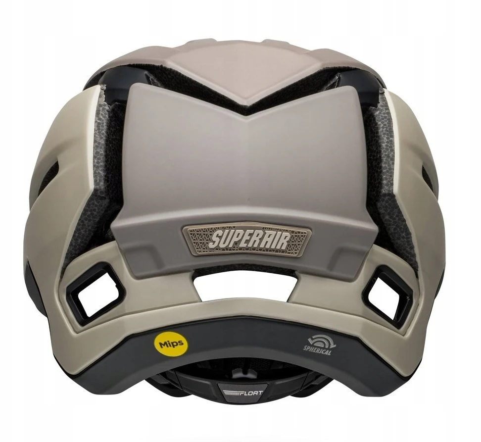 BELL SUPER AIR SPHERICAL kalnų dviračių šalmas, matinės cemento pilkos spalvos, dydis S (52–56 cm)