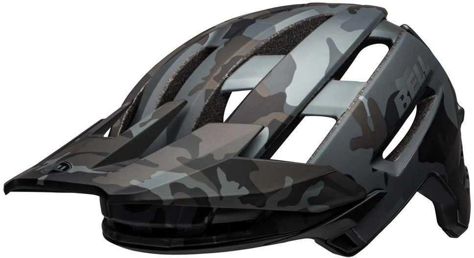 BELL SUPER AIR MIPS SPHERICAL kalnų dviračių šalmas matinis blizgus juodas kamufliažinis roz. M (55-59 cm) [BEL-7113758]