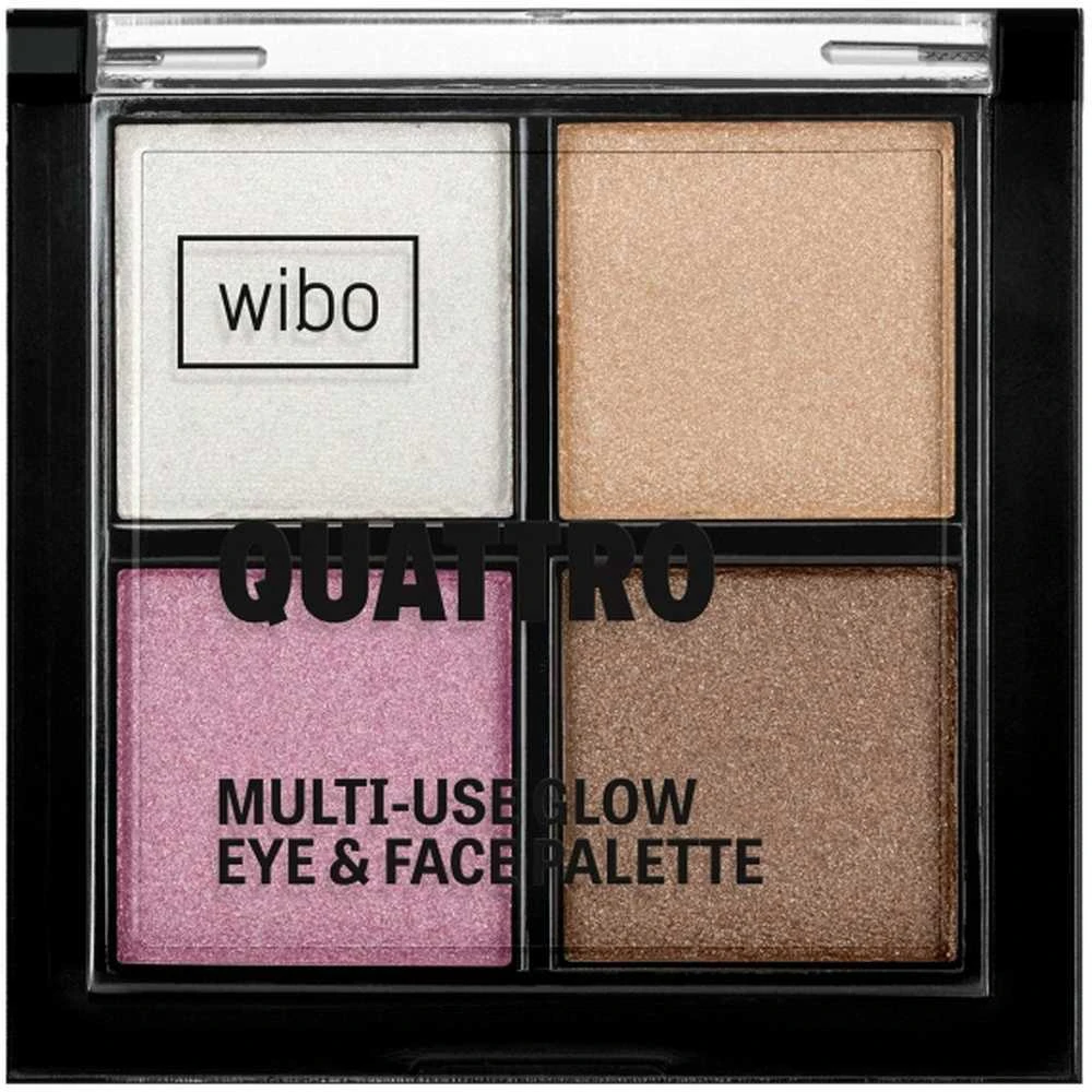 MUA WIBO_Quattro Multi-Use Glow Eyeshadow Palette paleta cieni 6g