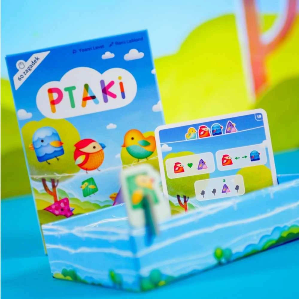 MUDUKO Stalo žaidimas paukščių dėlionė ptaki 60 užduočių
