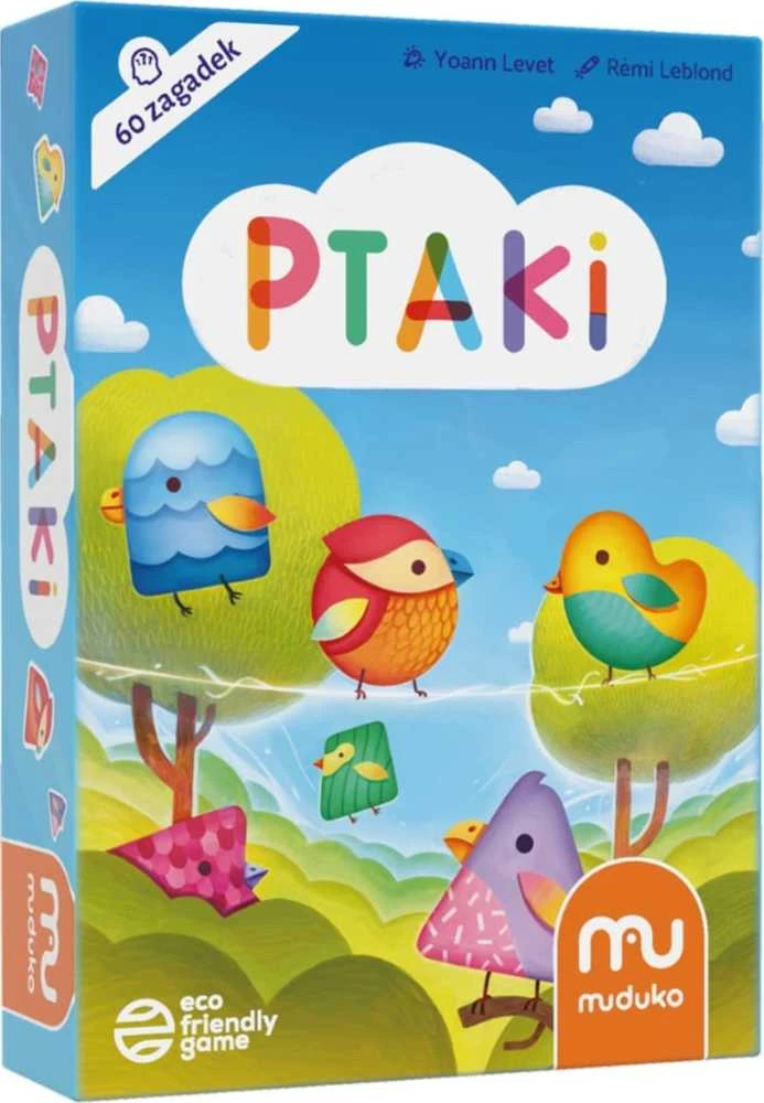 MUDUKO Stalo žaidimas paukščių dėlionė ptaki 60 užduočių