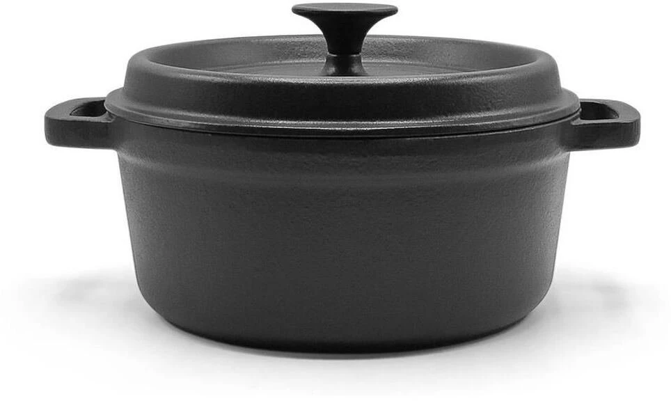Muhler Tika MR-2448CI Cast iron cooking puodas su dangčiu 3.4L