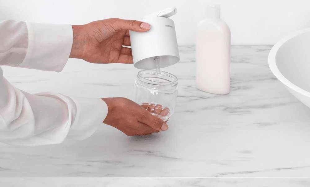 Hager šķidro ziepju trauks MindSet, mineral fresh baltas