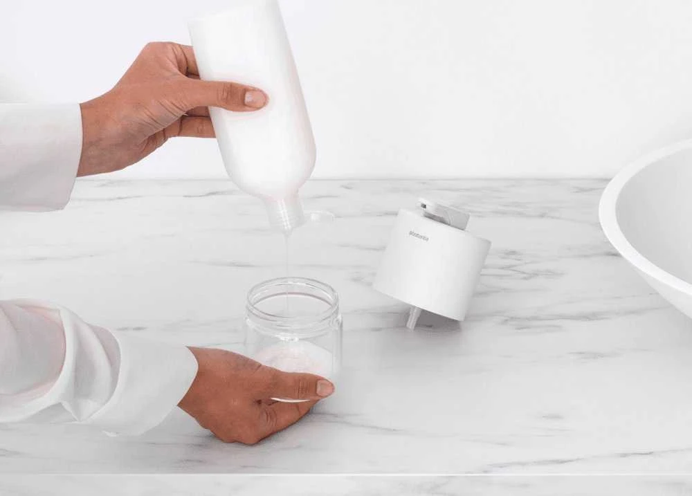 Hager šķidro ziepju trauks MindSet, mineral fresh baltas