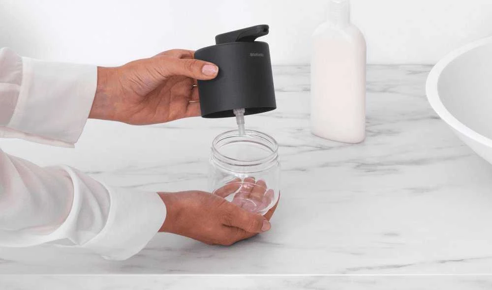 Brabantia šķidro ziepju trauks MindSet, mineral infinite pilkas