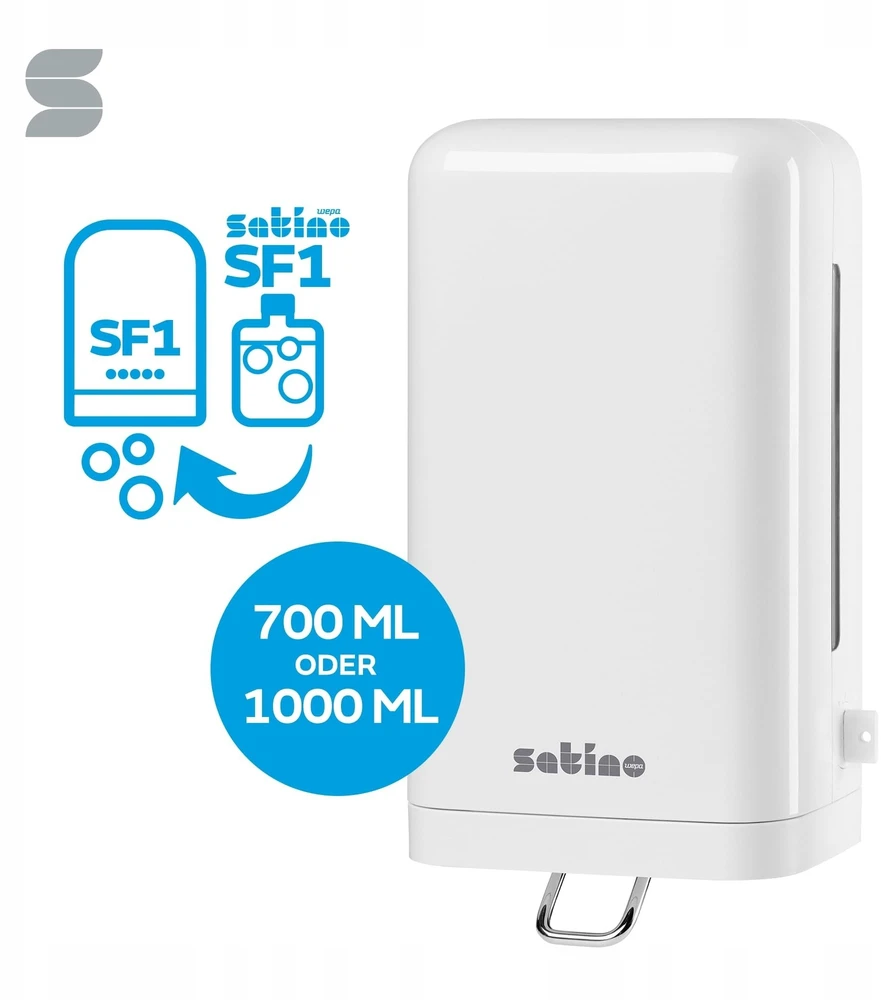 Muilo dozatorius Wepa Satino - švelnus putų muilas, SF1 sistema - 1 l