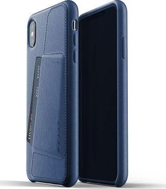 „Mujjo“ odinis piniginės dėklas, skirtas „iPhone XS Max“ – „Monaco Mėlyna“.