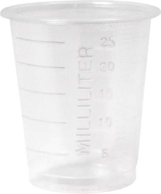 Multi Medicininė talpyklė 30 ml PP Eco* Permatomas, 100 ps x 90 vnt/kart