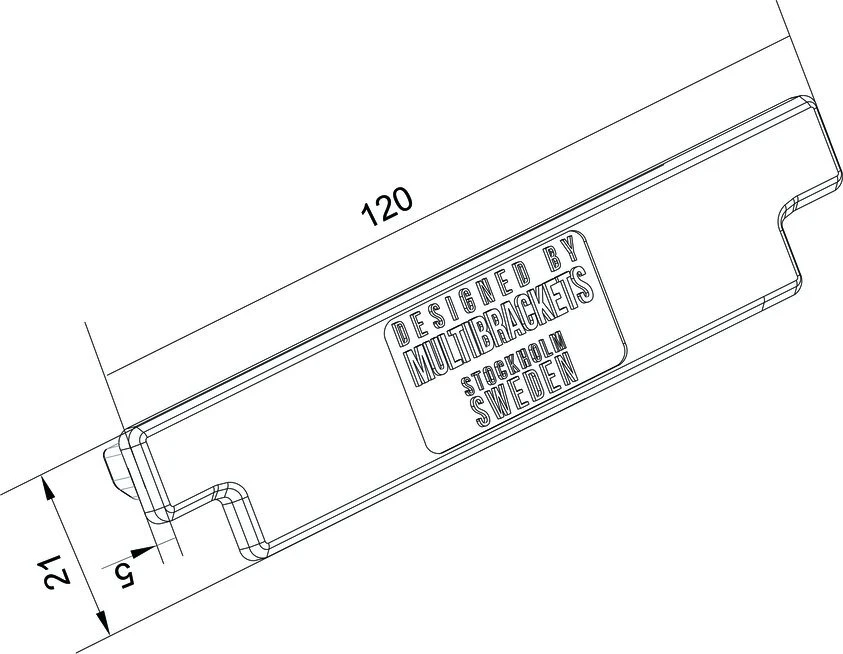 Laikiklis Multibrackets MB PRO SERIES - RAIL END COVER