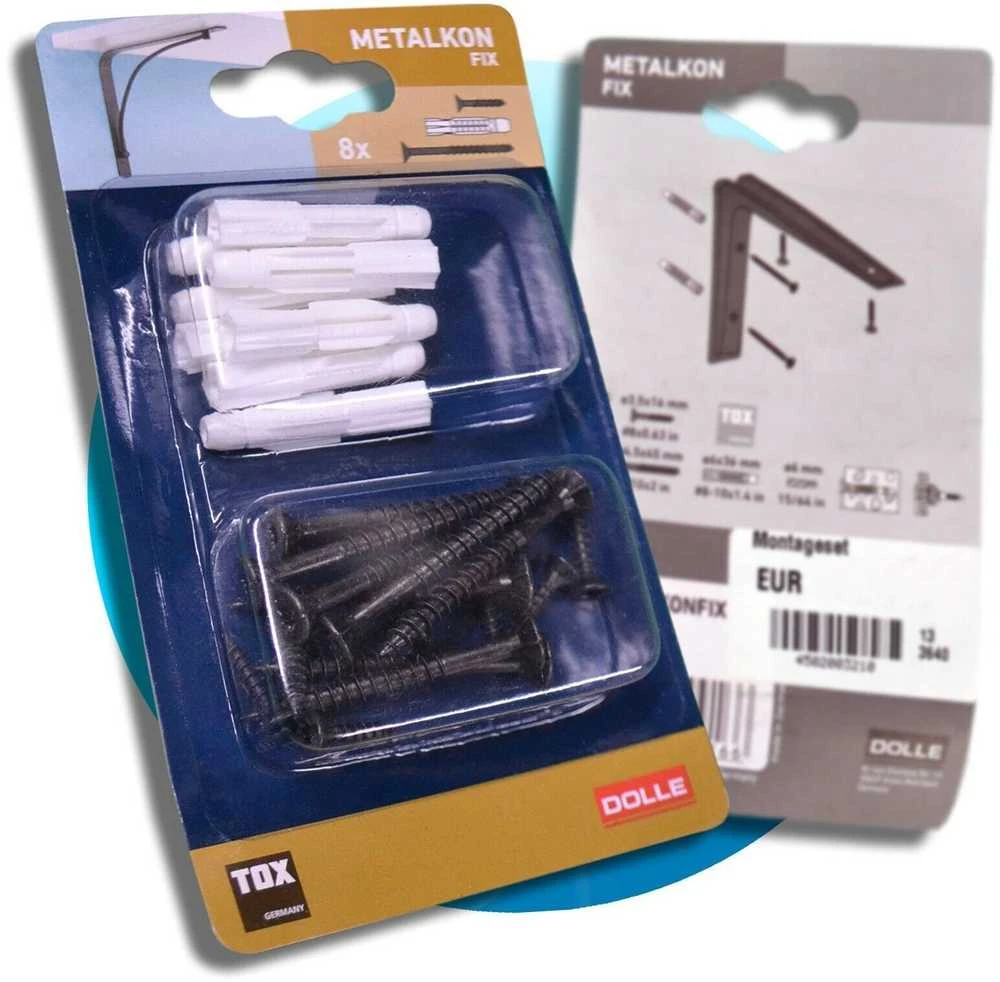 Tvirtinimo detalės Dolle MetalkonFix, 45×4.5 mm, 8 vnt.