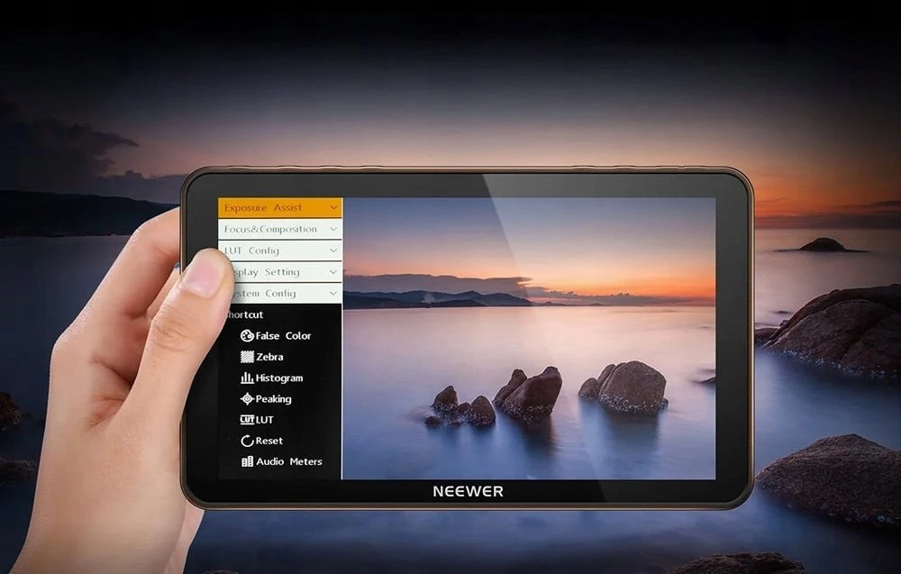 Monitorius „Neewer“ apžvalga apie monitorių 7 colių F700