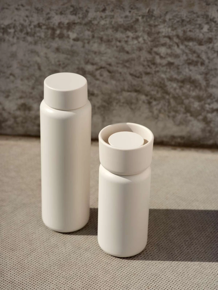 „Zone Denmark“ – viengubas termo puodelis – 400 ml – kreminės spalvos