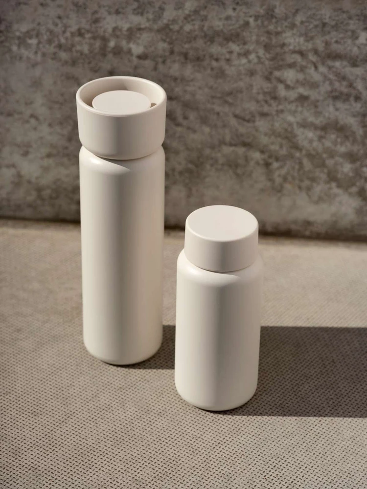 „Zone Denmark“ – viengubas termo puodelis – 400 ml – kreminės spalvos