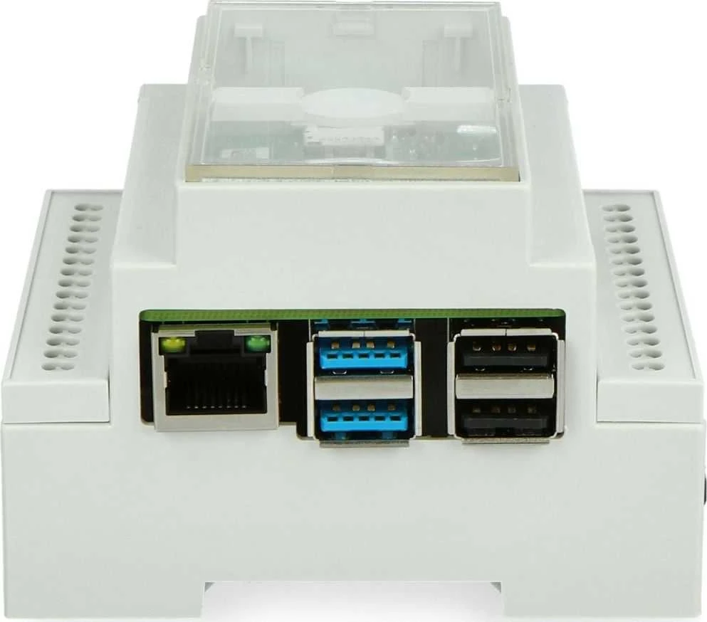Dėklas skirtas Raspberry Pi 4B DIN bėgeliui - Multicomp Pro - pilkas
