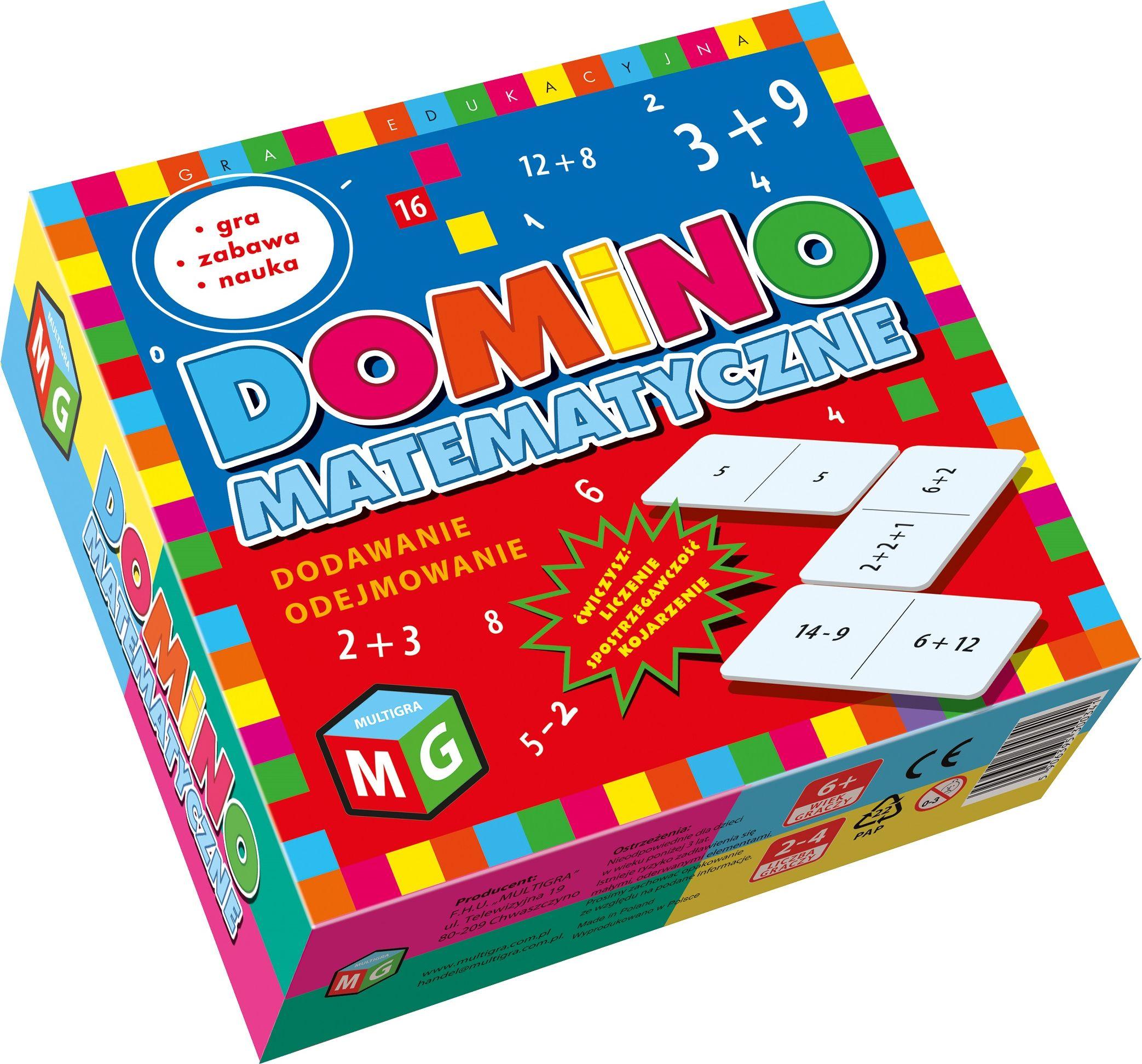 Multigra Domino kelių žaidimų matematinis sudėjimas ir atimtis 00341