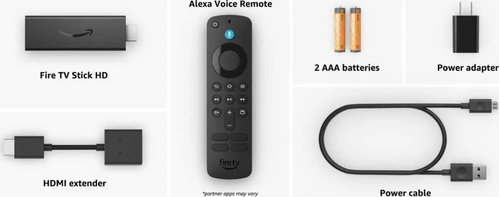 Vaizdo grotuvas Transliacijos įrenginys - Amazon Fire TV Stick FHD 2024 su Alexa balsu nuotoliniu valdymu