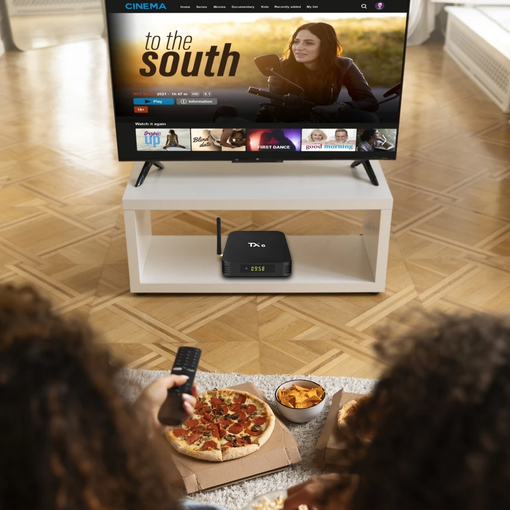Televizorius Smart Išmanusis TV adapteris TX6, 4 GB RAM
