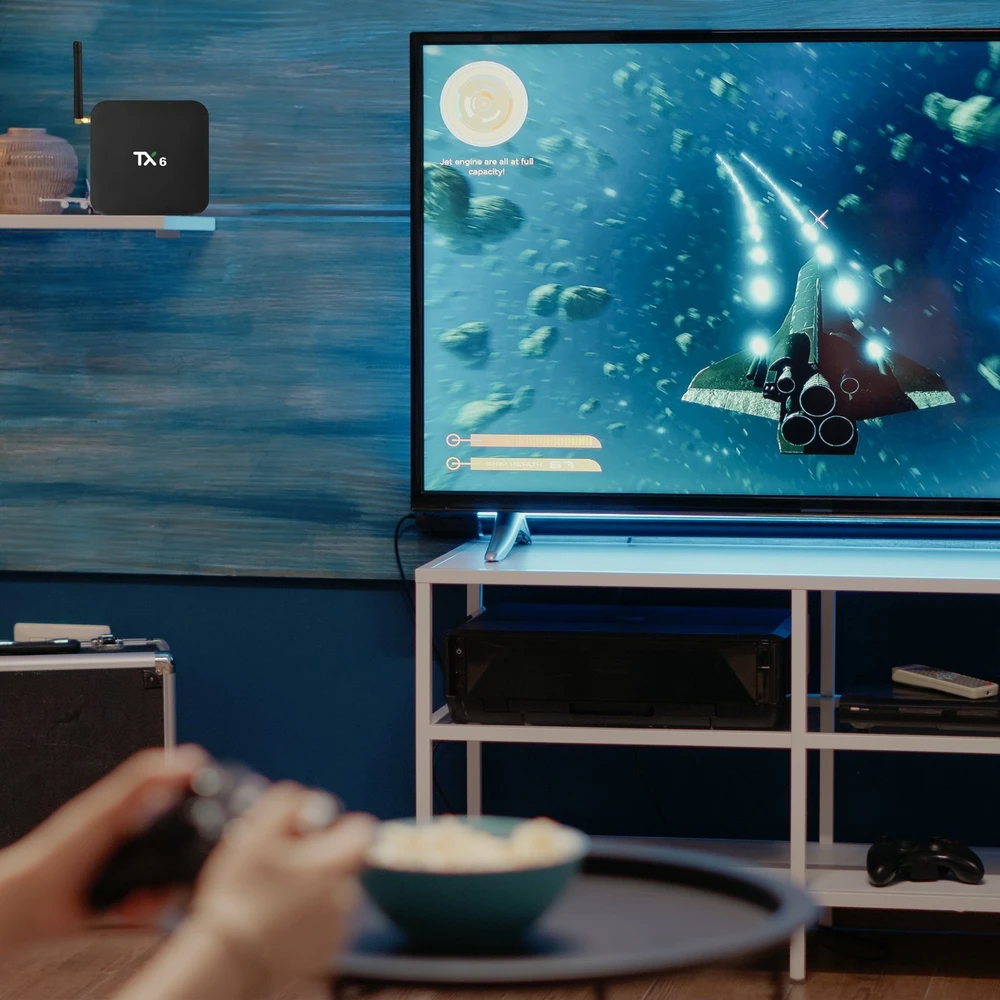 Televizorius Smart Išmanusis TV adapteris TX6, 4 GB RAM