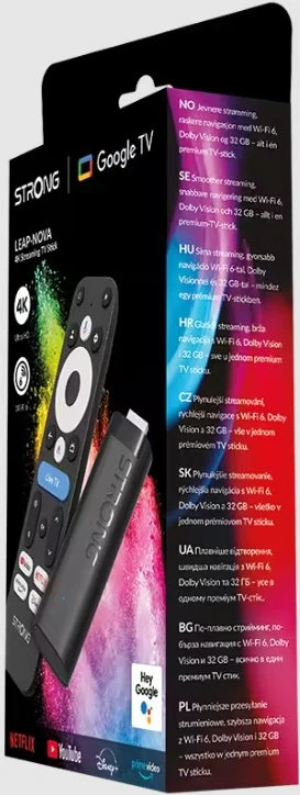 Vaizdo grotuvas Strong Galingas 4K Ultra HD TV įrenginys LEAP-NOVA