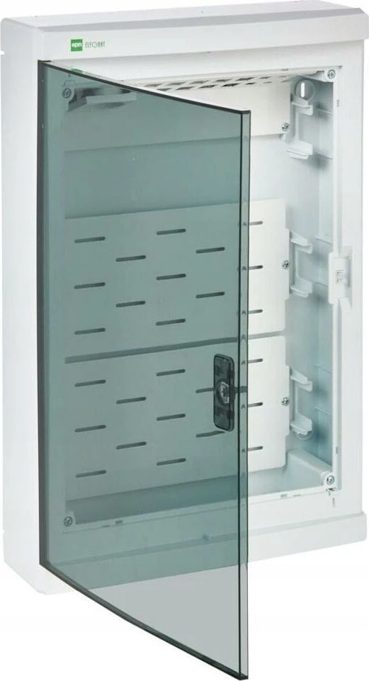 Elektro Plast Nasielsk 2445-21 Multimedijos skirstomasis skydas Elegantiškas 3X12 ant paviršiaus montuojamas IP40 dūmų durys 2445-21