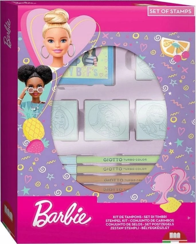Multiprint MULTIPRINT BARBIE STAMPS DĖŽUTĖ 4 Vnt