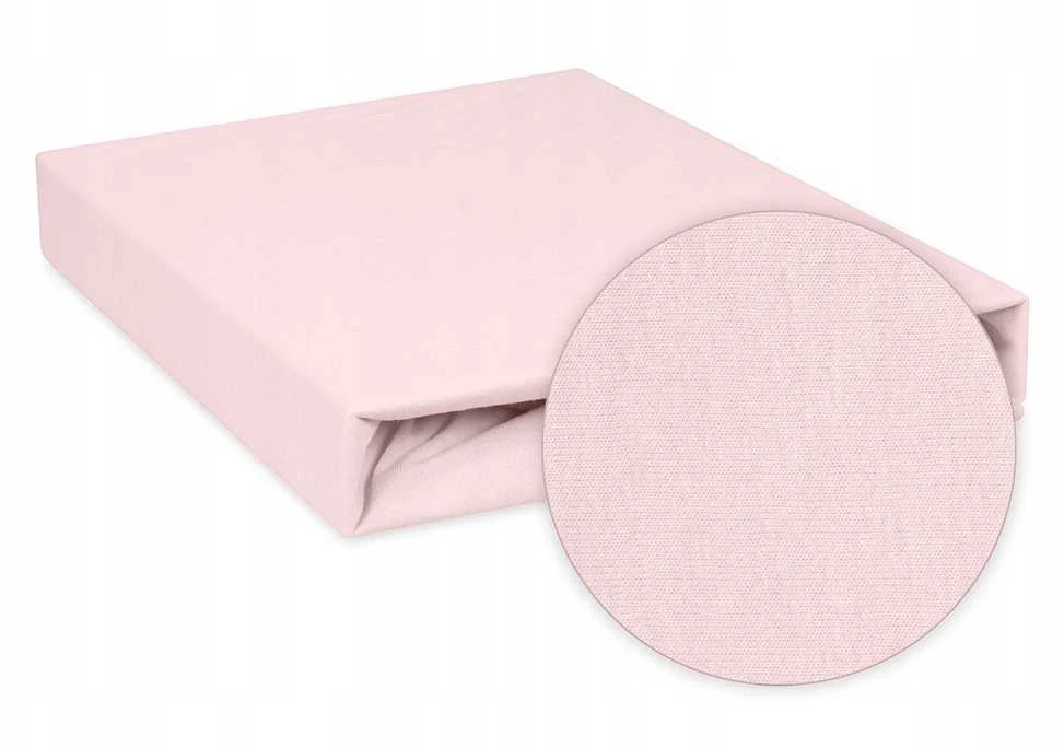 Multitex Neperšlampama jersey paklodė kūdikio lovytei MATEX 70x140 cm, šviesiai rožinė