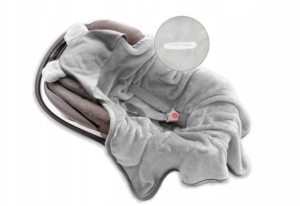Multitex MATEX Koala antklodė MUSLIN su gobtuvu 95x95 cm [TB0444_04]