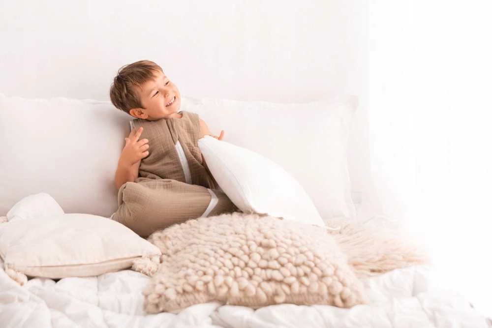Multitex Vaikiškas miegojimo maišas MUSLIN TO GO su kojomis, ilgis 95 cm