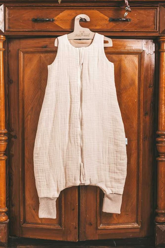 Multitex Vaikiškas miegojimo maišas MUSLIN TO GO su kojomis, ilgis 95 cm
