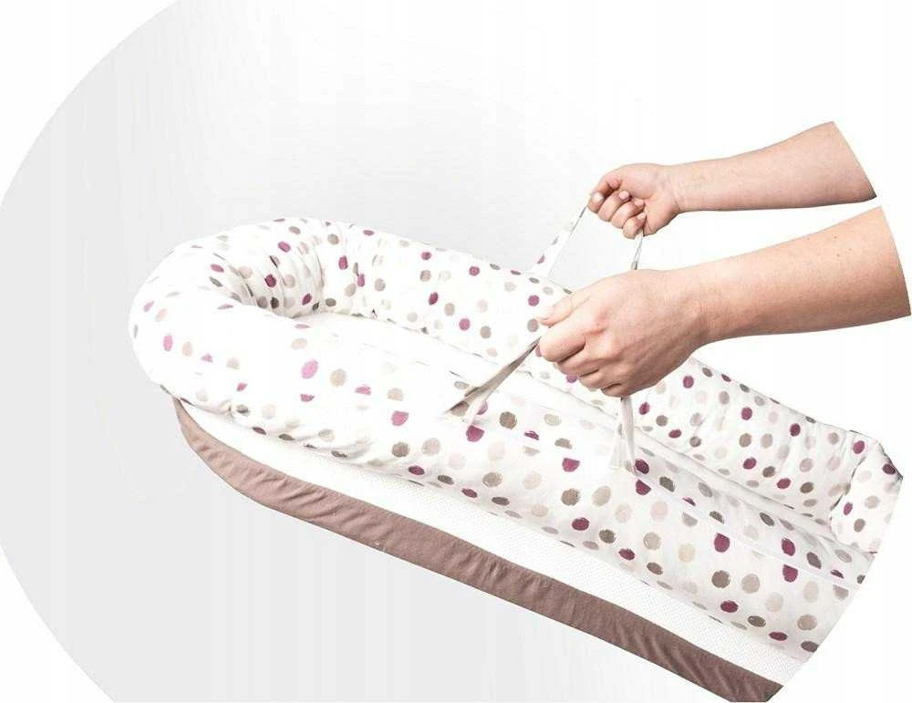 Multitex „DeLux“ kūdikio lizdelis su kokoniniu čiužinio slėgį mažinančiu kamuoliuku, abrikosų gėlių raštu, TMPG-04