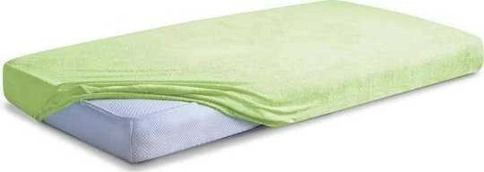 Multitex Džersio paklodė su guma ir likra čiužiniams iki 30 cm, 210/220x190/200 cm, žalia, elastinė juosta, medvilnės mišinys, Oeko Tex sertifikatas, minkšta paklodė miegui