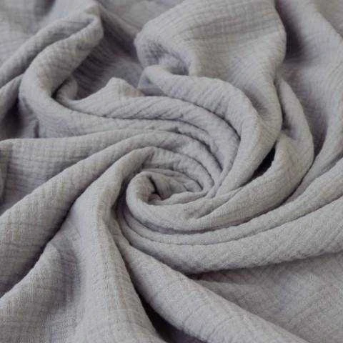 Multitex Muslino patalynės komplektas kūdikiams, 100% medvilnė, 100x135 cm ir 40x60 cm, Oeko-Tex sertifikatas, švelnus naujagimiams, užsegamas užtrauktuku, pilka vaikiška patalynė