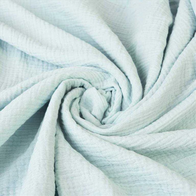 Multitex Muslino kūdikių patalynės komplektas, 100x135 cm antklodės užvalkalas, pagalvės užvalkalas ir apsaugėlė, 100% medvilnė, Oeko-Tex sertifikatas, mėtų žalia, vaikiška patalynė