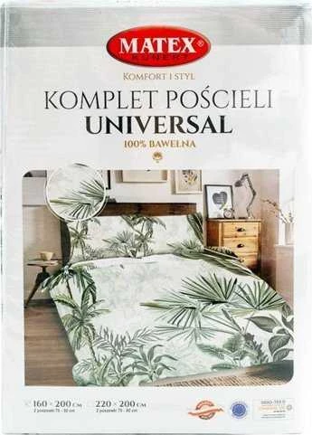 Multitex Patalynė bawełniana 220x200 Liście palmy žalia Universal Matex