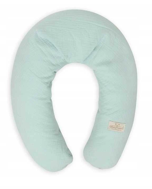 Multitex „Relax Muslin“ pozicionavimo pagalvė, 190 cm, mėtinė, skirta žindymui, nėštumui, atsipalaidavimui