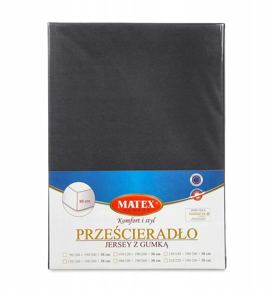 Multitex Jersey lakštas su guma, dydis 150/160x190/200x30 PREM