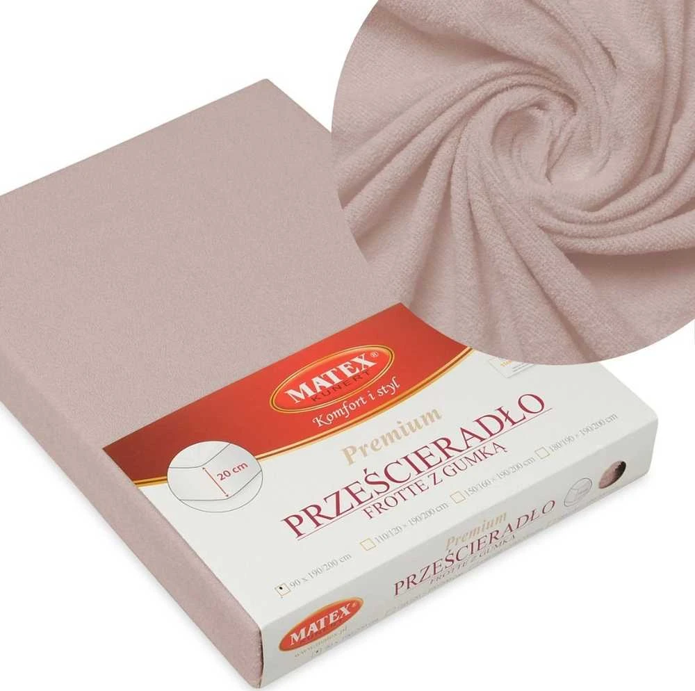 Multitex paklodė su guma 220 x 200 frotinis audinys su elastine juostele 12
