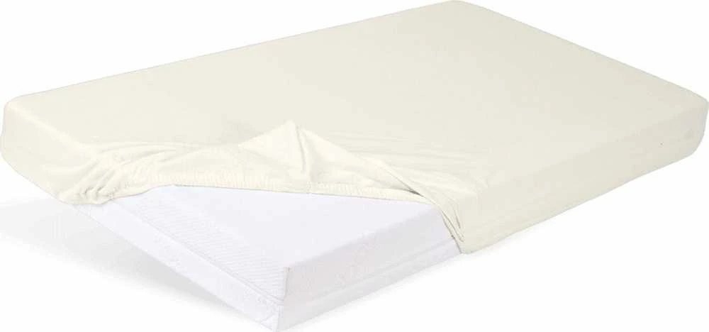 Multitex Vandeniui atspari paklodė su guma 90x200 02 ecru su elastine juostele Bambukas, bambuko pagrindas