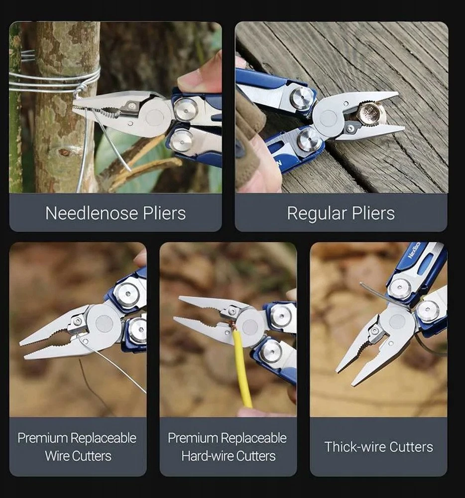 NexTool FLAGSHIP Pro NE20271 16-in-1 multitool, mėlynas + belt pouch