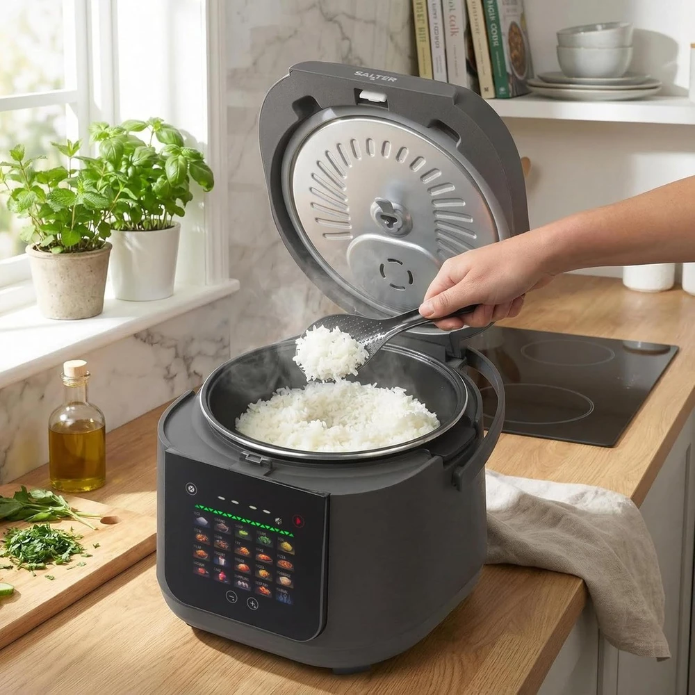 Daugiafunkcinis puodas Salter EK6758VDE Talpa 5L 860W Bez PFAS Jutiklinis ekran LCD