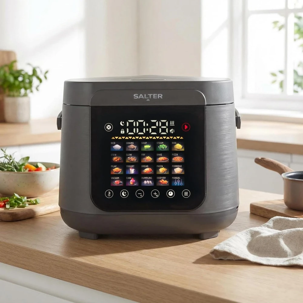 Daugiafunkcinis puodas Salter EK6758VDE Talpa 5L 860W Bez PFAS Jutiklinis ekran LCD