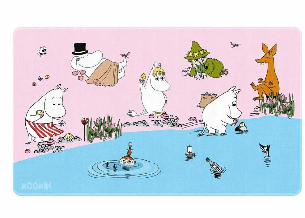 ERIK Moomins – XL ekologiškos odos rašomojo stalo kilimėlis 60 x 35 cm