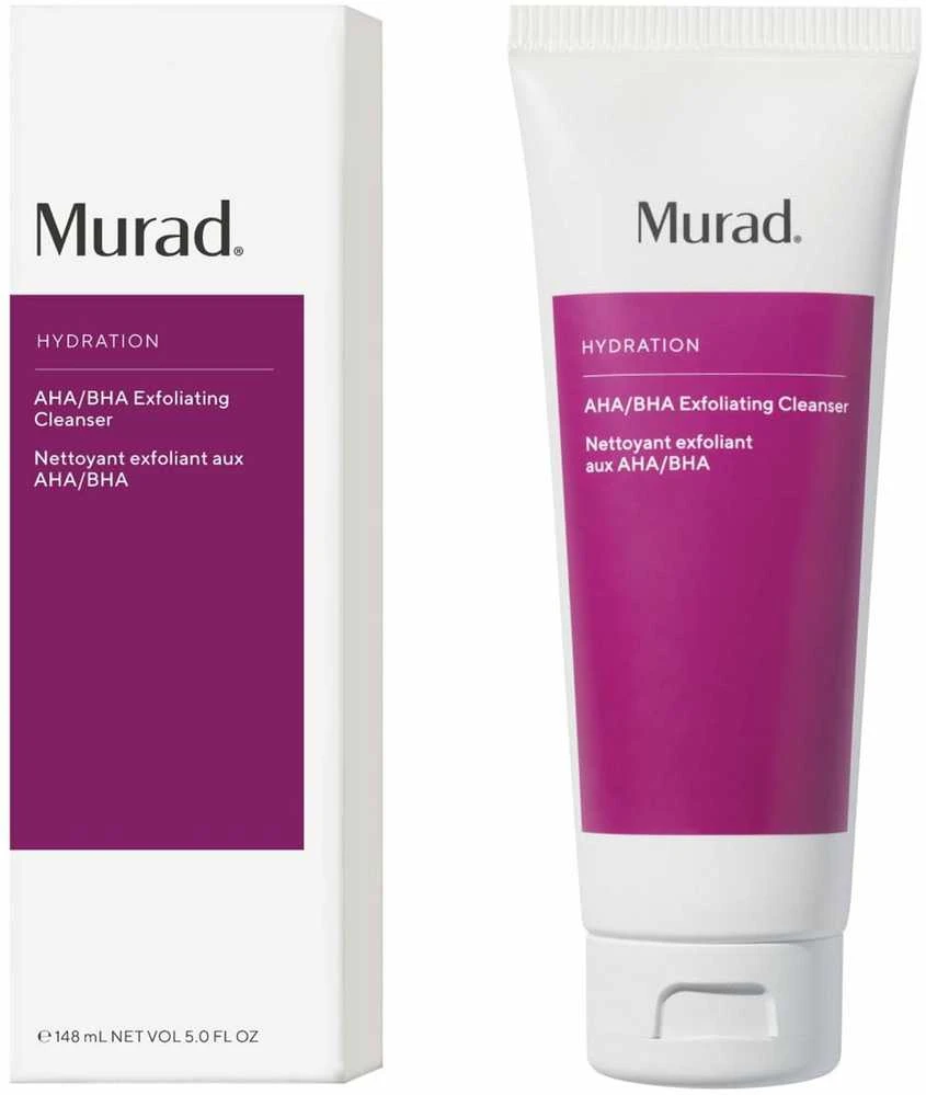 Murad Skincare Murad Hydration AHA/BHA Exfoliating Valiklis šveičiamasis veido prausiklis, 148 ml