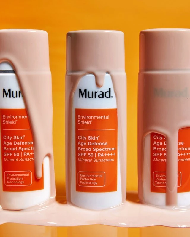 Murad Skincare Murad City Skin Age Defense Broad Spectrum SPF 50 PA++++ koreguojantis apsauginis veido kremas nuo saulės, 50 ml